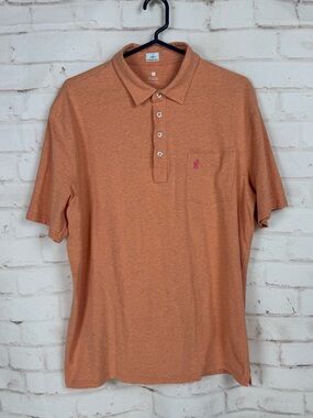 Johnnie-O Orange Polo Golf Shirt Size XL